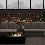 Гипсовая 3D панель с принтографией PM-41 варинант исполнения - 4 | Loft Concept в Барнауле