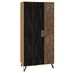 Шкаф двухдверный с 2-мя отделами с полками Stone Effect варинант исполнения - 1 | Loft Concept в Барнауле