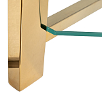 Стеллаж золото с прозрачными стеклянными полками Safekeeping варинант исполнения - 3 | Loft Concept в Барнауле