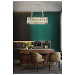 Люстра овальная с хрустальными подвесками Roul Crystal Light варинант исполнения - 8 | Loft Concept в Барнауле