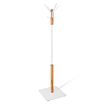 Вешалка с квадратным основанием и 4-мя белыми металлическими крючками Industrial Metal Rust варинант исполнения - 1 | Loft Concept в Барнауле