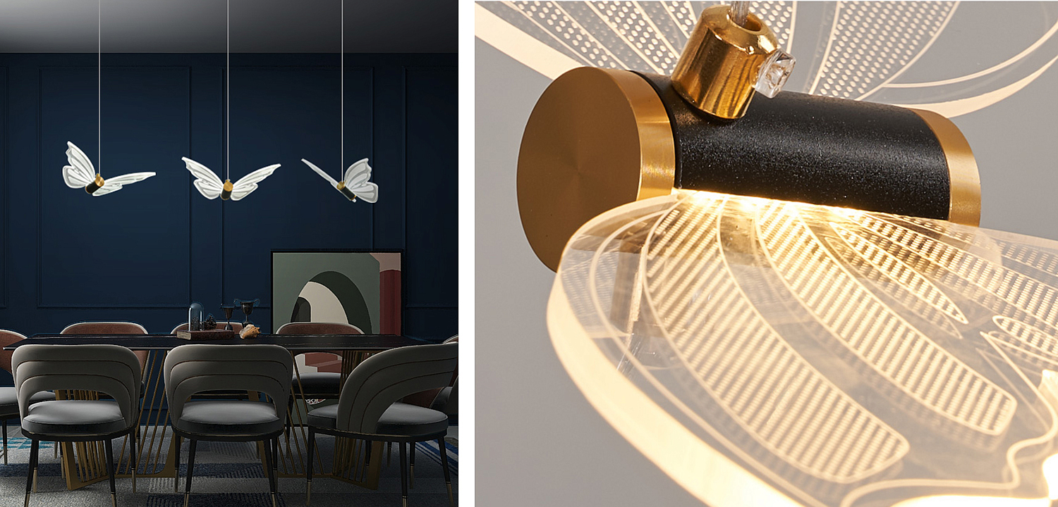 Люстра Glass butterfly chandelier B Люстра Glass butterfly chandelier B - Loft-Concept в Барнауле