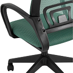 Офисное кресло с основанием из черного пластика Desk chairs Green варинант исполнения - 7 | Loft Concept в Барнауле