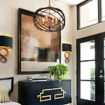 Люстра черная из эллиптических элементов Overlapping Orbits варинант исполнения - 2 | Loft Concept в Барнауле