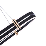 Люстра светодиодная в форме овала из акрила и алюминия с пультом для регулировки света Ring Horizontal Anthracite варинант исполнения - 3 | Loft Concept в Барнауле