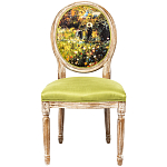 Стул из натурального бука с цветочным принтом Impressionism in Color варинант исполнения - 1 | Loft Concept в Барнауле