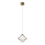 Подвесной светильник с плафоном из фактурного прозрачного стекла Light Ensemble варинант исполнения - 3 | Loft Concept в Барнауле