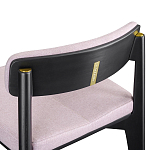 Барный стул из массива ясеня с обивкой из рогожки Elegant Ash Shape варинант исполнения - 5 | Loft Concept в Барнауле