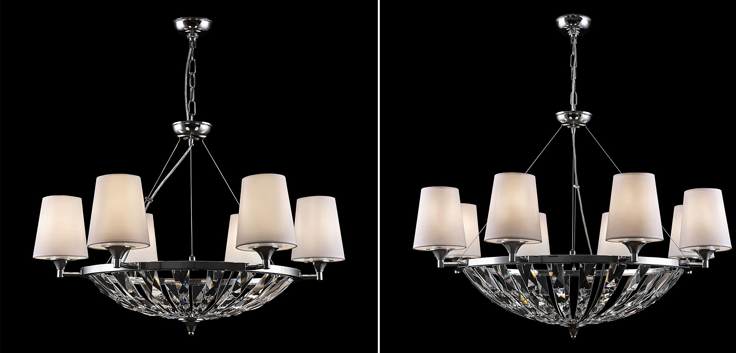 Люстра Odarnat Chandelier chrome Люстра Odarnat Chandelier chrome - Loft-Concept в Барнауле