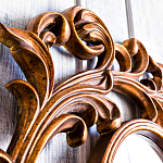 Зеркало настенное с рамой цвета античная бронза Classic Ornament Mirror варинант исполнения - 4 | Loft Concept в Барнауле