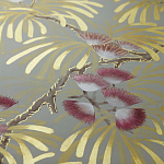 Обои ручная роспись Silk Tree Colourway SC-80 on Pale Grey dyed silk варинант исполнения - 2 | Loft Concept в Барнауле