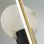 Бра с круглым плафоном из алебастра и бронзовой декоративной стрекозой 65 Alaris  варинант исполнения - 6 | Loft Concept в Барнауле