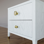 Тумба прикроватная с двумя ящиками Elsa Dreams White варинант исполнения - 3 | Loft Concept в Барнауле
