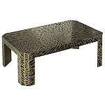 Дизайнерский кофейный стол с рисунком леопард Neytiri Beige Leopard варинант исполнения - 1 | Loft Concept в Барнауле
