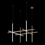 Люстра с 6-ю цилиндрическими плафонами на тонких тросах Trumpet tube варинант исполнения - 3 | Loft Concept в Барнауле