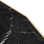 Консоль с чёрной столешницей и золотым фигурным основанием Cosmo варинант исполнения - 4 | Loft Concept в Барнауле