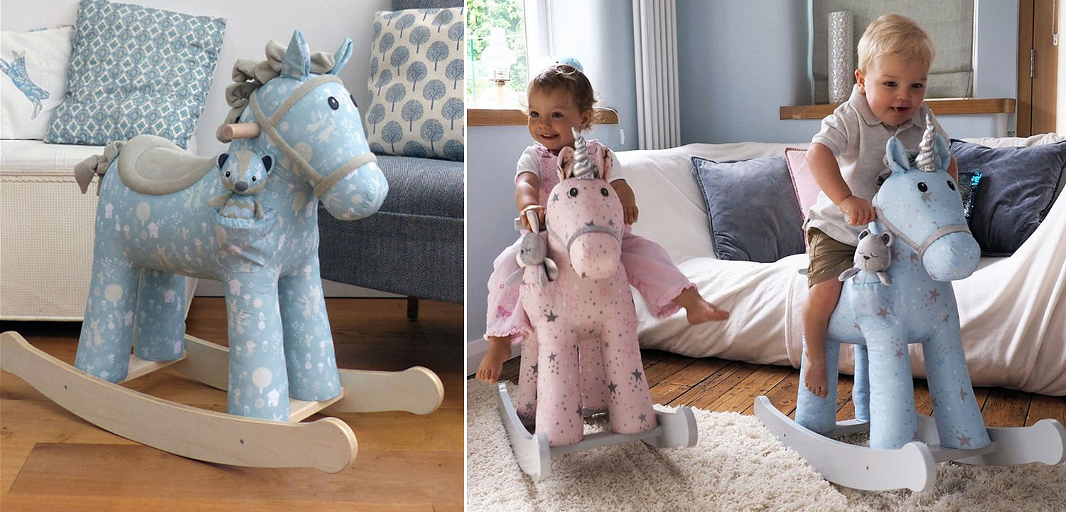 Лошадка-качалка голубая Oscar Pony Лошадка-качалка голубая Oscar Pony - Loft-Concept в Барнауле