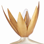 Торшер с 3-мя плафонами в виде цветов Golden Bird of Paradise варинант исполнения - 1 | Loft Concept в Барнауле