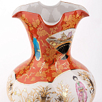 Ваза красного цвета с рисунком Chinoiserie Ceramics варинант исполнения - 1 | Loft Concept в Барнауле