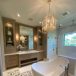 Люстра белая с несколькими ярусами деревянных палочек Bright Wooden Chandelier варинант исполнения - 8 | Loft Concept в Барнауле