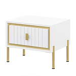 Тумба прикроватная белая с ящиком Antique Order варинант исполнения - 1 | Loft Concept в Барнауле