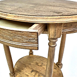 Деревянный овальный кофейный стол Margery Provence Coffee Table варинант исполнения - 5 | Loft Concept в Барнауле