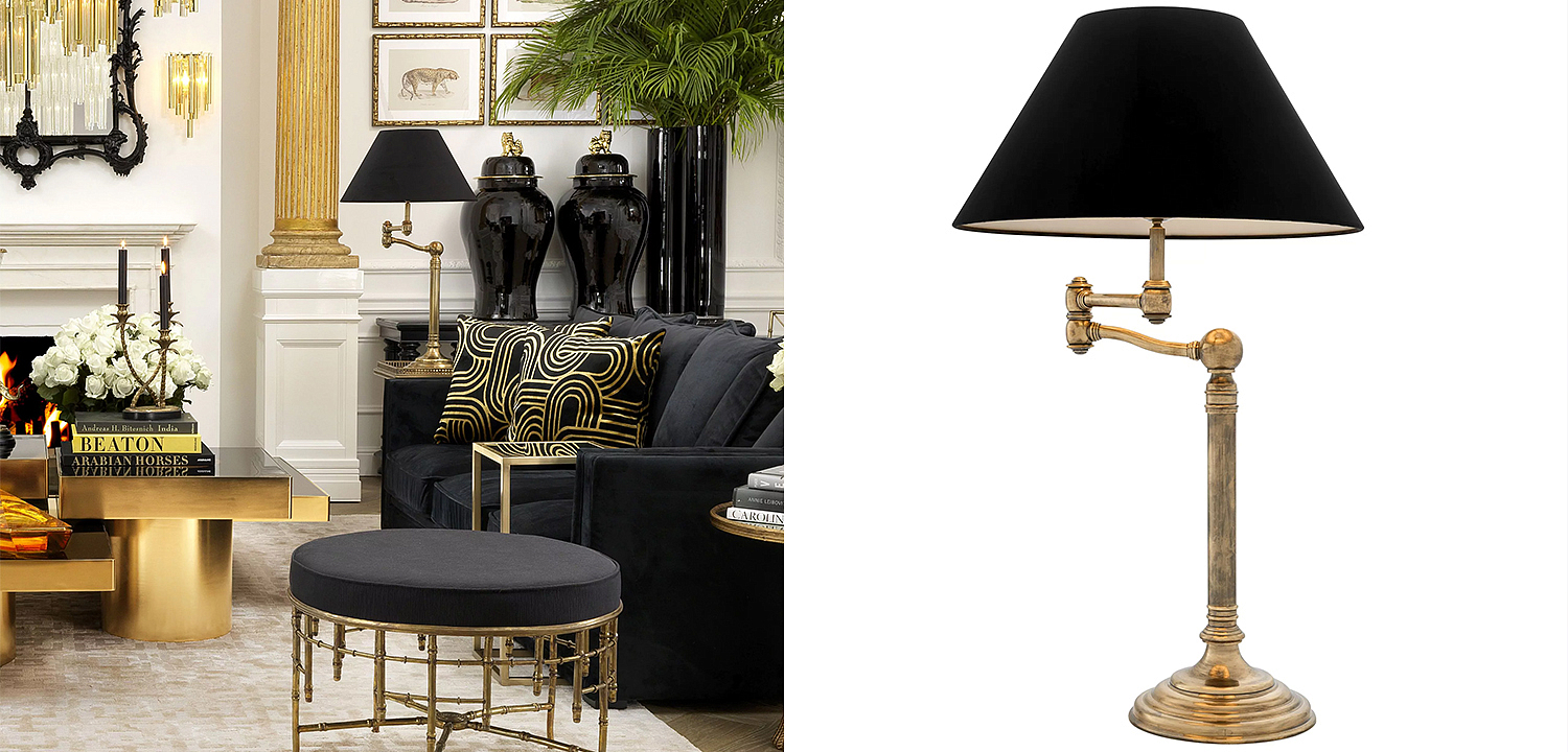Настольная лампа Eichholtz Table Lamp Regis Настольная лампа Eichholtz Table Lamp Regis - Loft-Concept в Барнауле