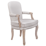 Кресло Aubrey Classical Armchair beige flax варинант исполнения - 1 | Loft Concept в Барнауле
