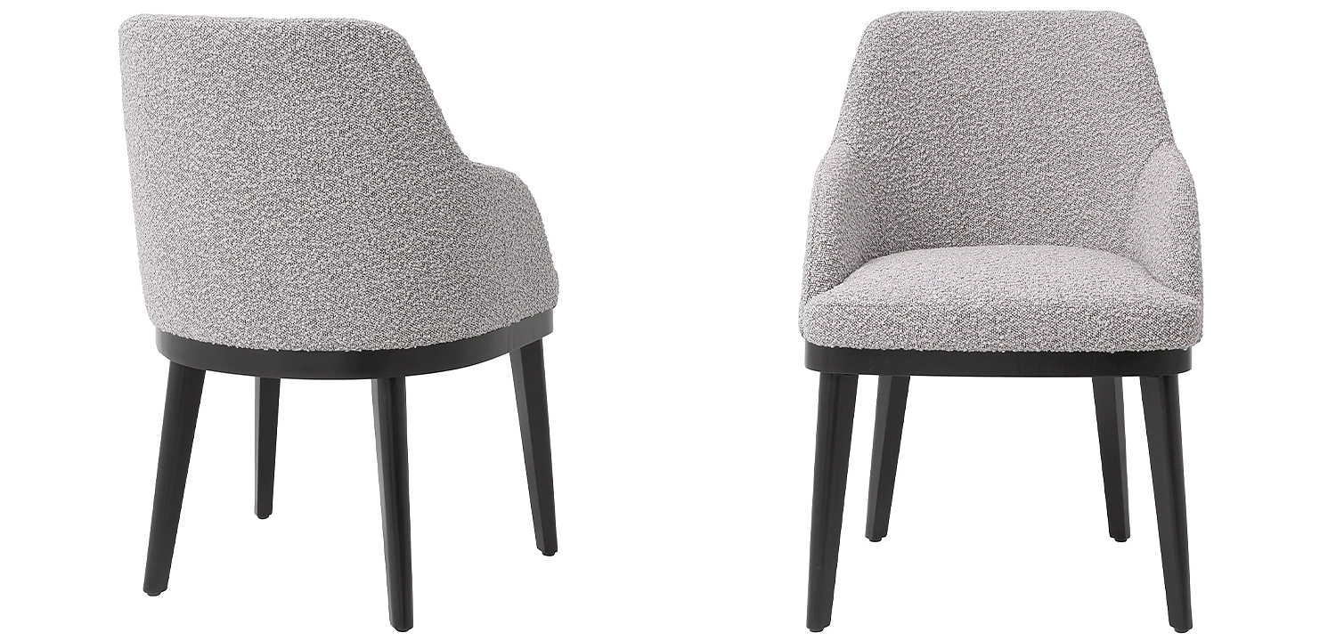Стул Eichholtz Dining Chair Costa Boucle Grey Стул Eichholtz Dining Chair Costa Boucle Grey - Loft-Concept в Барнауле