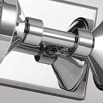 Бра для ванных комнат горизонтальное с 2-мя прозрачными рифлеными цилиндрическими плафонами Feiss варинант исполнения - 3 | Loft Concept в Барнауле