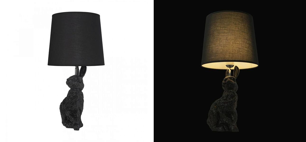 Настольная лампа Черный заяц Moooi Black Rabbit Настольная лампа Черный заяц Moooi Black Rabbit - Loft-Concept в Барнауле