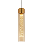 Подвесной светильник золото Sparkling Bubbles Tube Gold Amber Hanging Lamp варинант исполнения - 1 | Loft Concept в Барнауле