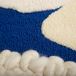 Ковер ручной работы Electric blue and popcorn варинант исполнения - 3 | Loft Concept в Барнауле