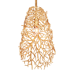 Подвесной светильник золотой в виде кораллов Coral Decor варинант исполнения - 2 | Loft Concept в Барнауле