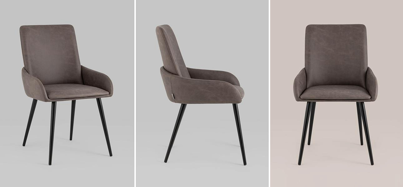 Стул Munchen Chair Коричневая Винтажная Экокожа Стул Munchen Chair Коричневая Винтажная Экокожа - Loft-Concept в Барнауле