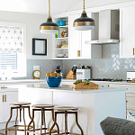 Подвесной светильник с круглым белым плафоном в индустриальном стиле Feiss варинант исполнения - 8 | Loft Concept в Барнауле