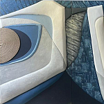 Арт-объект ручной работы Blue Abstraction из 4-х панелей варинант исполнения - 2 | Loft Concept в Барнауле