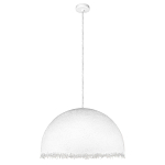Подвесной светильник в форме купола белого цвета с ажурной бахромой Tactile Line варинант исполнения - 7 | Loft Concept в Барнауле