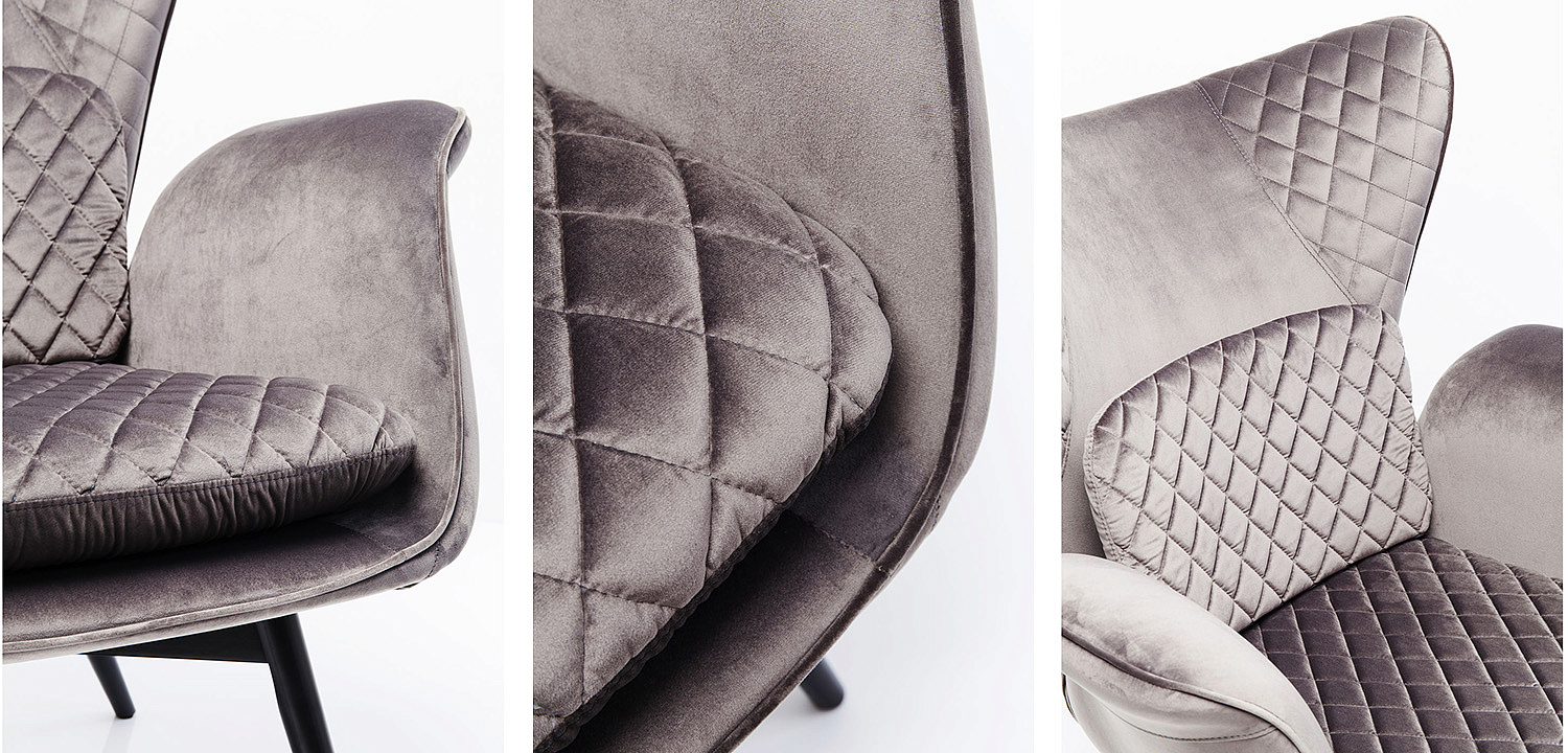 Кресло Gray Velvet Throne Кресло Gray Velvet Throne - Loft-Concept в Барнауле