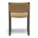 Дизайнерский стул с каркасом из металла с плетеными сиденьем и спинкой GREEN POINT Chair варинант исполнения - 4 | Loft Concept в Барнауле