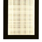 Светодиодное прямоугольное бра из металла черного цвета Lattice Lux варинант исполнения - 4 | Loft Concept в Барнауле