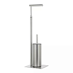 Держатель для туалетной бумаги с ершиком Chrome Bathroom Accessory варинант исполнения - 2 | Loft Concept в Барнауле