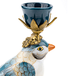 Фарфоровый подсвечник с птицей Eden Garden варинант исполнения - 4 | Loft Concept в Барнауле