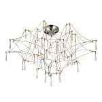 Потолочный светильник с тонким металлическим каркасом цвета хром Quasar варинант исполнения - 1 | Loft Concept в Барнауле