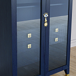 Дизайнерский шкаф витрина Elsa Dreams Blue с 4-мя ящиками варинант исполнения - 3 | Loft Concept в Барнауле