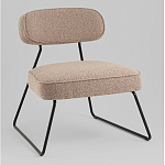 Кресло лаунж Kate букле капучино варинант исполнения - 1 | Loft Concept в Барнауле