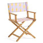 Кресло режиссерское из акации и ткани Geneva варинант исполнения - 5 | Loft Concept в Барнауле