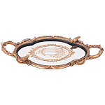 Поднос декоративный с фигурками птиц Mirror Surface Bronze варинант исполнения - 1 | Loft Concept в Барнауле