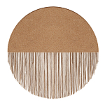 Бра круглое натуральная пробка с бахромой Natural Cork варинант исполнения - 1 | Loft Concept в Барнауле