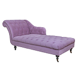 Кушетка фиолетовая с мягкой обивкой из велюра Michael Couch варинант исполнения - 1 | Loft Concept в Барнауле
